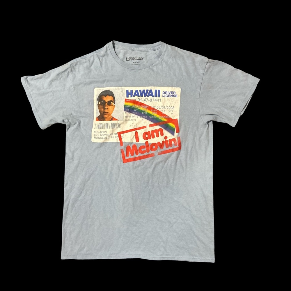 SUPERBAD MCLOVIN GRAPHIC TEE SIZE MEDIUM